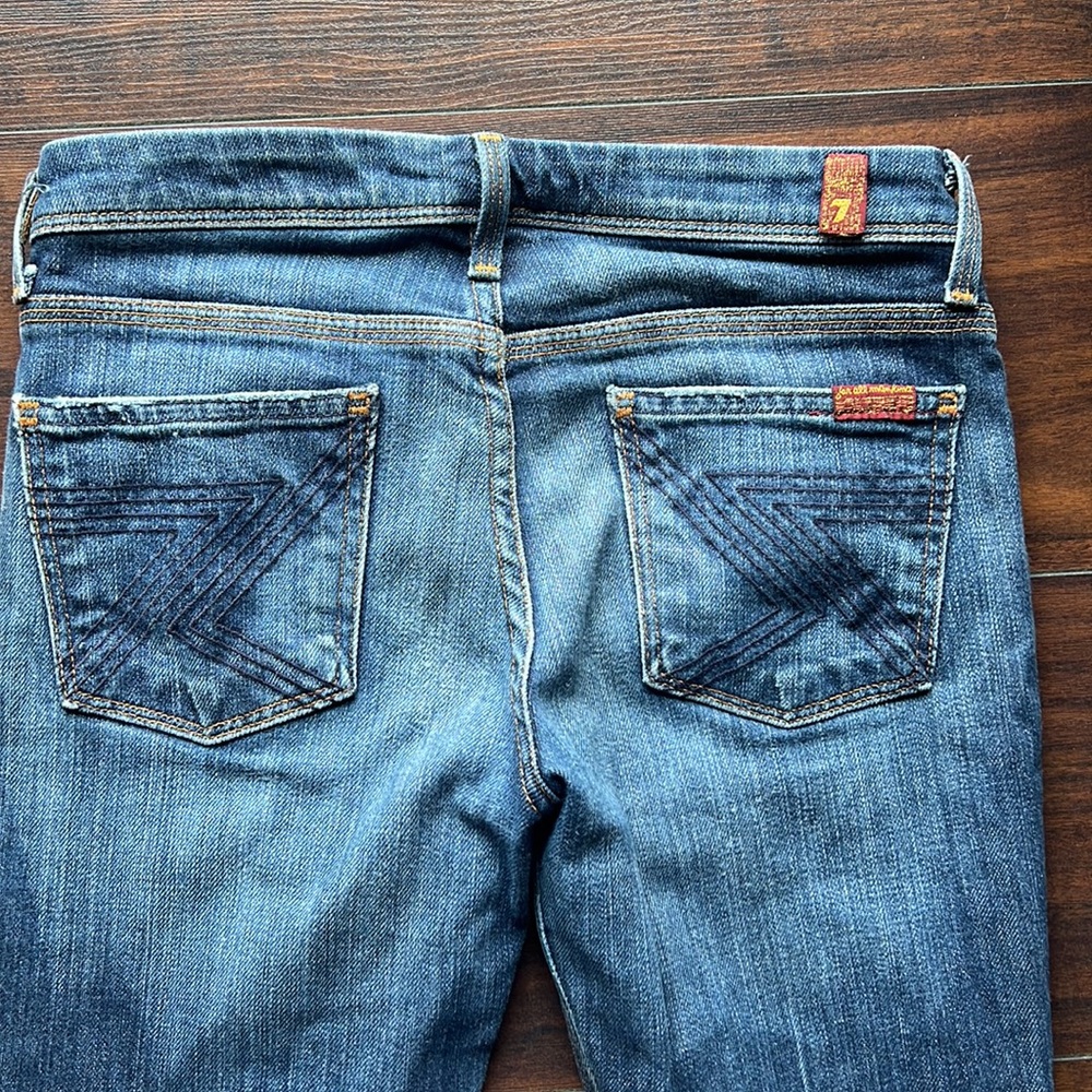 7 For All Mankind Low Rise Jeans - Picture 3 of 4